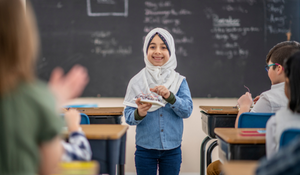 Student working on improving their fear of public speaking