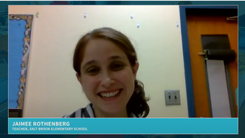 Teacher at Salt Brook Elementary talking about their experience with instructional audio