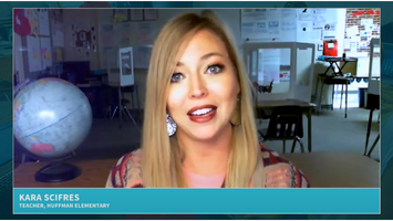 Teacher at Huffman Elementary talking about their experience with instructional audio