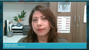 Teacher at Shepton High School talking about their experience with instructional audio