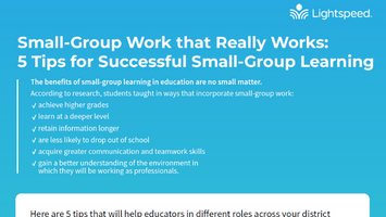 Tips for successful small group learning