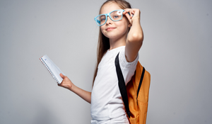 Young student preparing for class