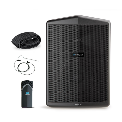 Lightspeed Mobile PA with Flexmike and Headset Mic for instructional audio beyond the classroom