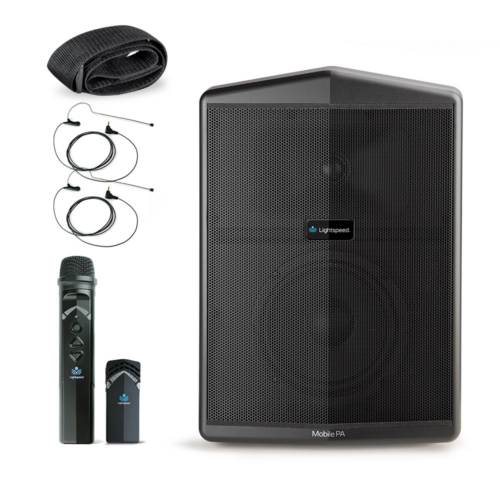 Lightspeed Mobile PA with Flexmike, Sharemike and Headset Mics for instructional audio in the classroom