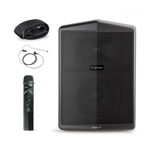 Lightspeed Mobile PA with Sharemike and Lapel Mic for instructional audio in the classroom