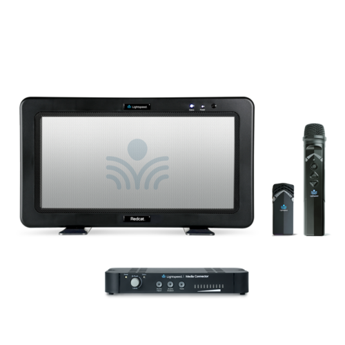 Lightspeed Redcat with Flexmike, Sharemike and Media Connector for instructional audio in the classroom